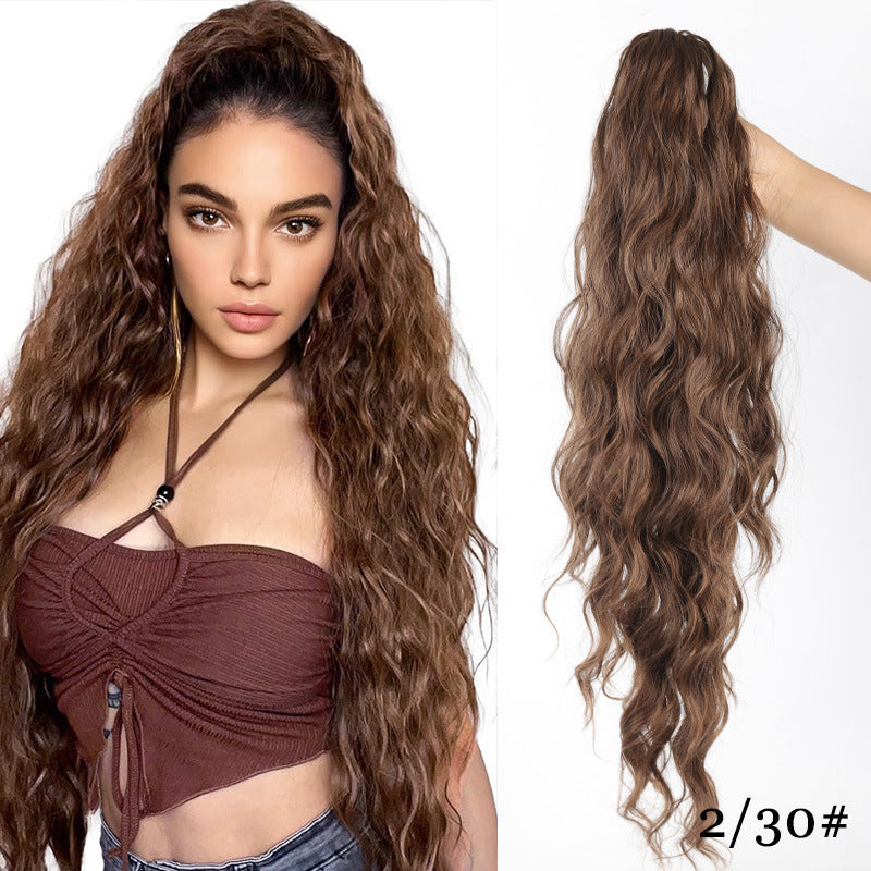 Volumizing Wavy Claw Clip Ponytail