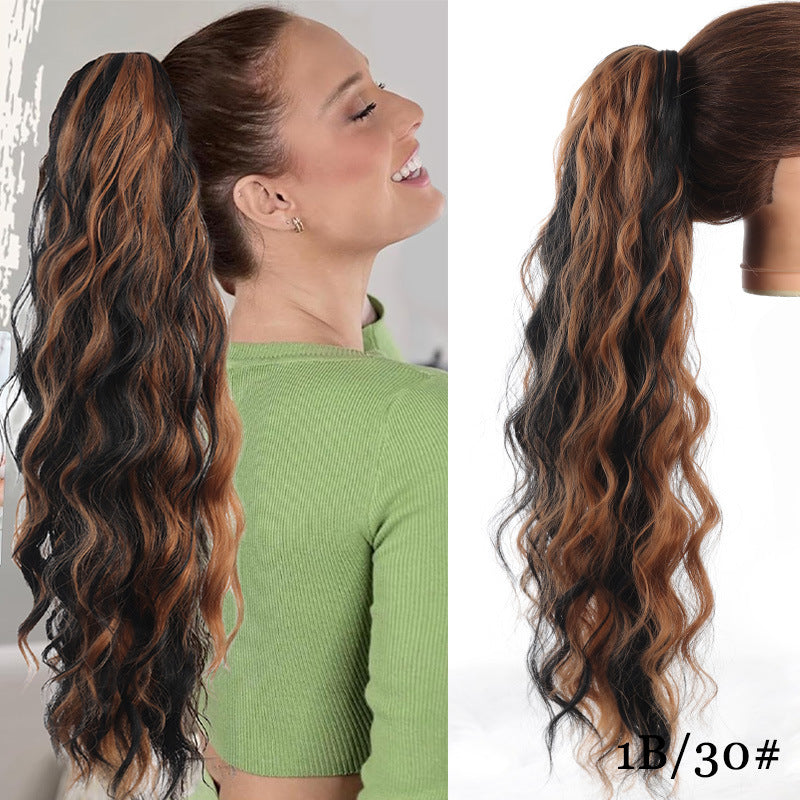 Volumizing Wavy Claw Clip Ponytail