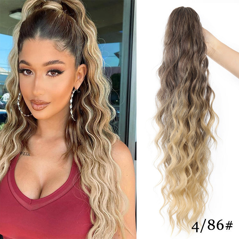 Volumizing Wavy Claw Clip Ponytail