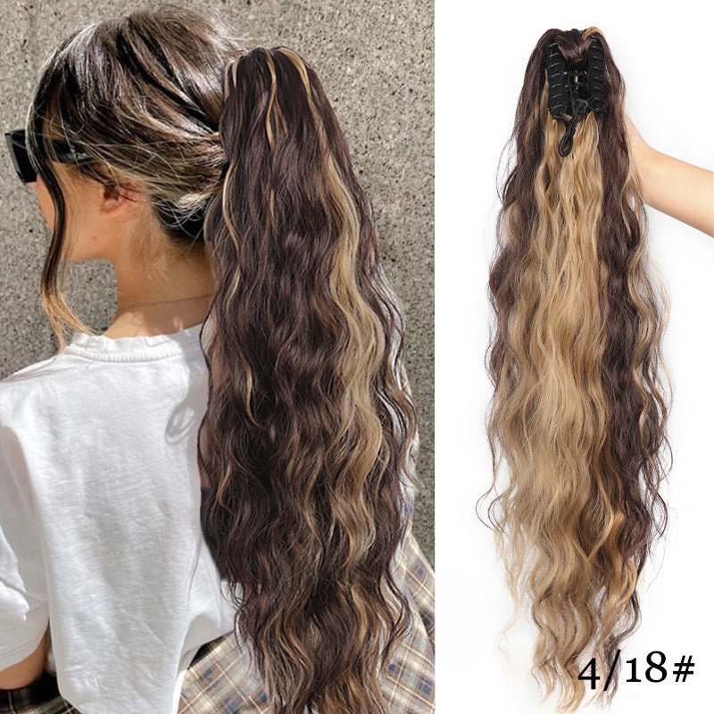 Volumizing Wavy Claw Clip Ponytail