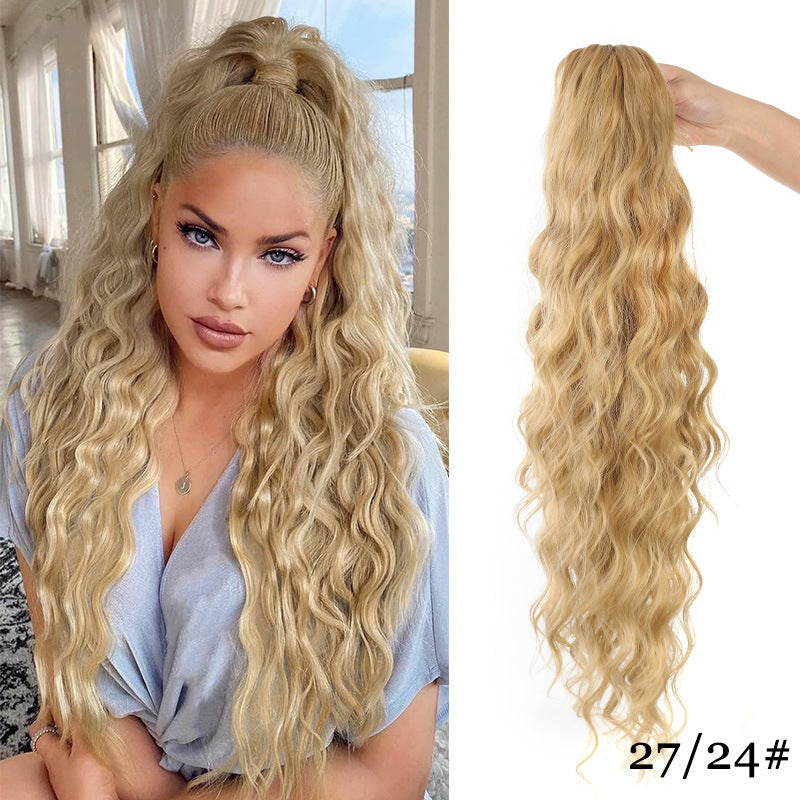 Volumizing Wavy Claw Clip Ponytail
