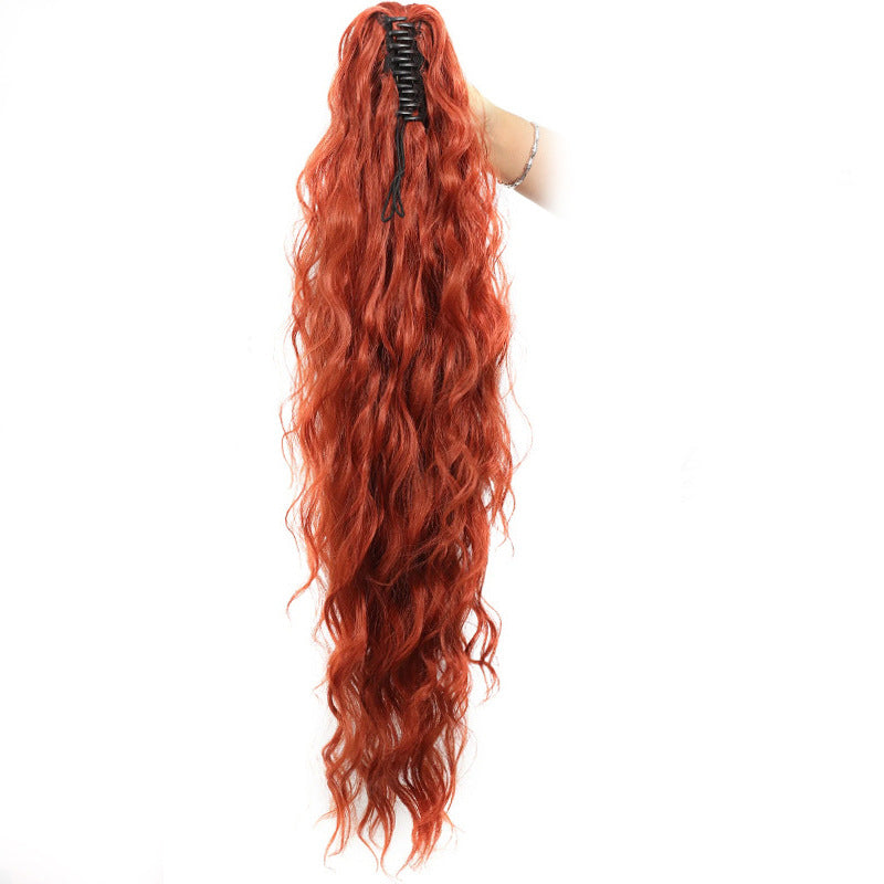 Volumizing Wavy Claw Clip Ponytail