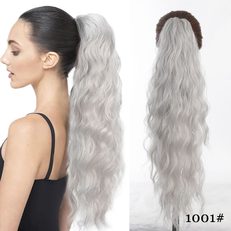 Volumizing Wavy Claw Clip Ponytail