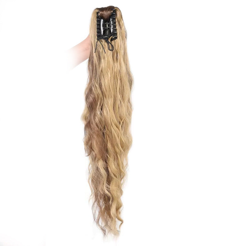 Volumizing Wavy Claw Clip Ponytail