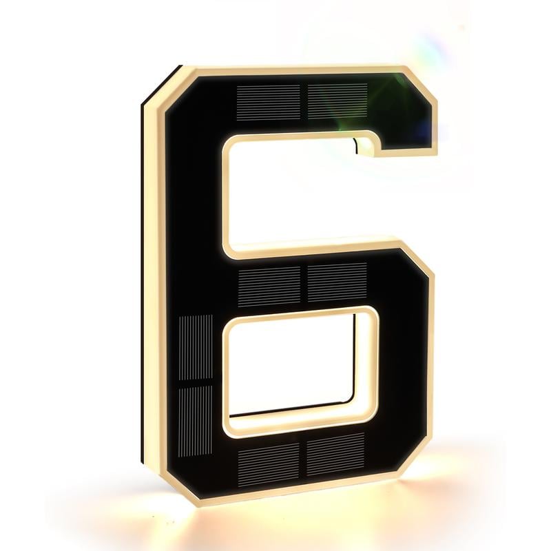 🔥Solar Lighted House Numbers for Outside