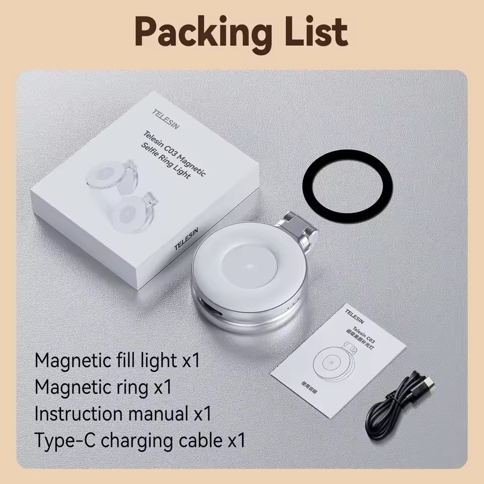 💥 SALE 30% OFF-3-in-1 Magnetic Beauty Selfie Light for Phones