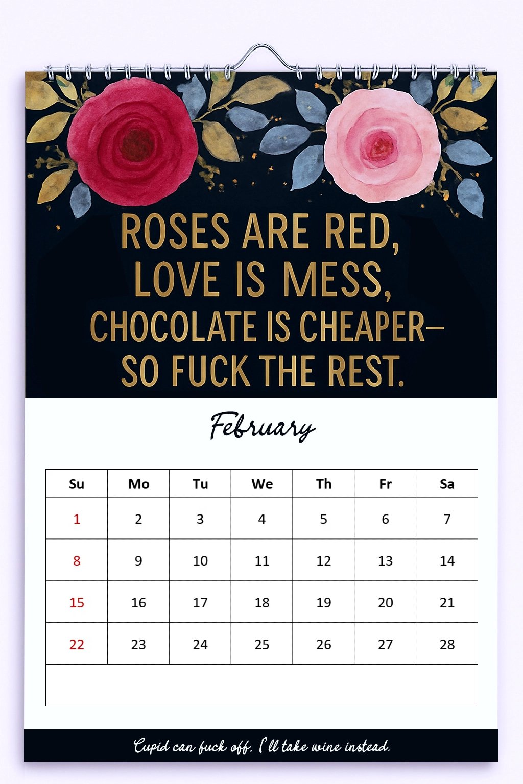 🔥LAST DAY 49% OFF💕Fuck It Again – 2026 Calendar For Women Who’ve Had Enough