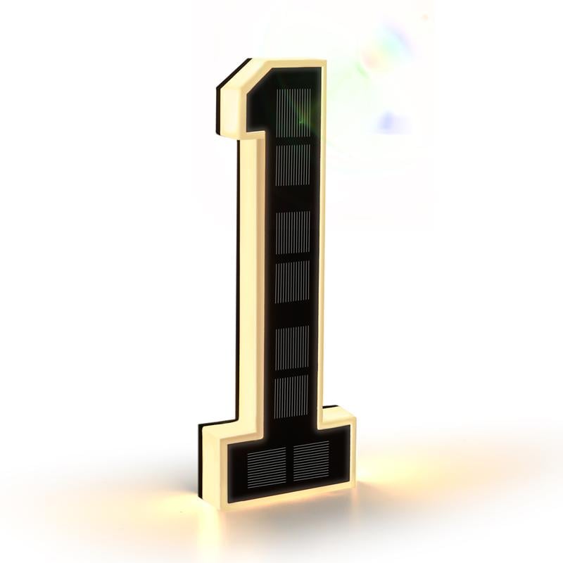 🔥Solar Lighted House Numbers for Outside