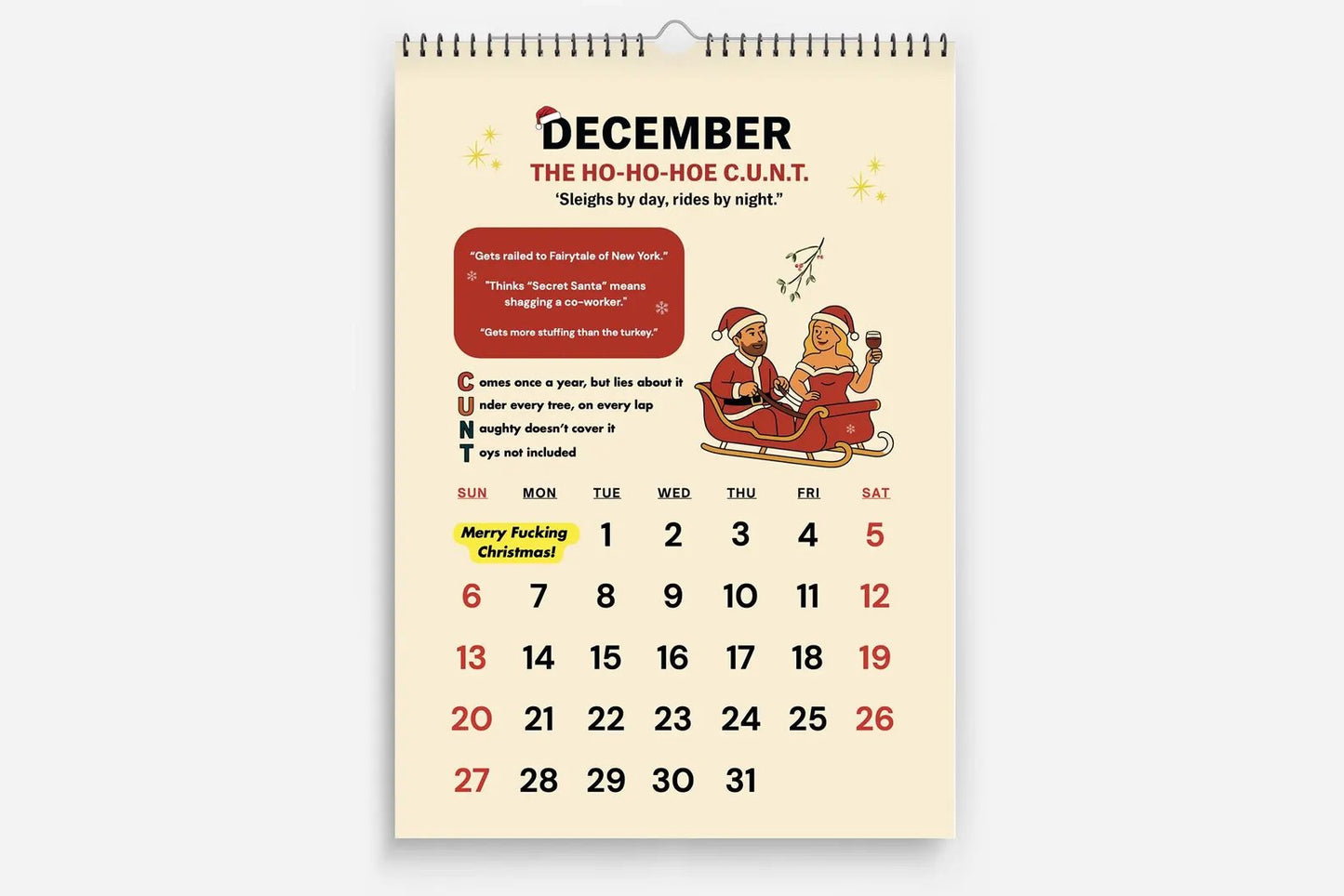 🔥Bestseller🔥The C.U.N.T. Calendar 2026