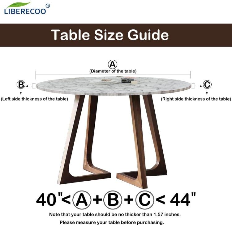 🔥Hot Sale-45% OFF❤️Round Fitted Vinyl Tablecloth with Flannel Backing