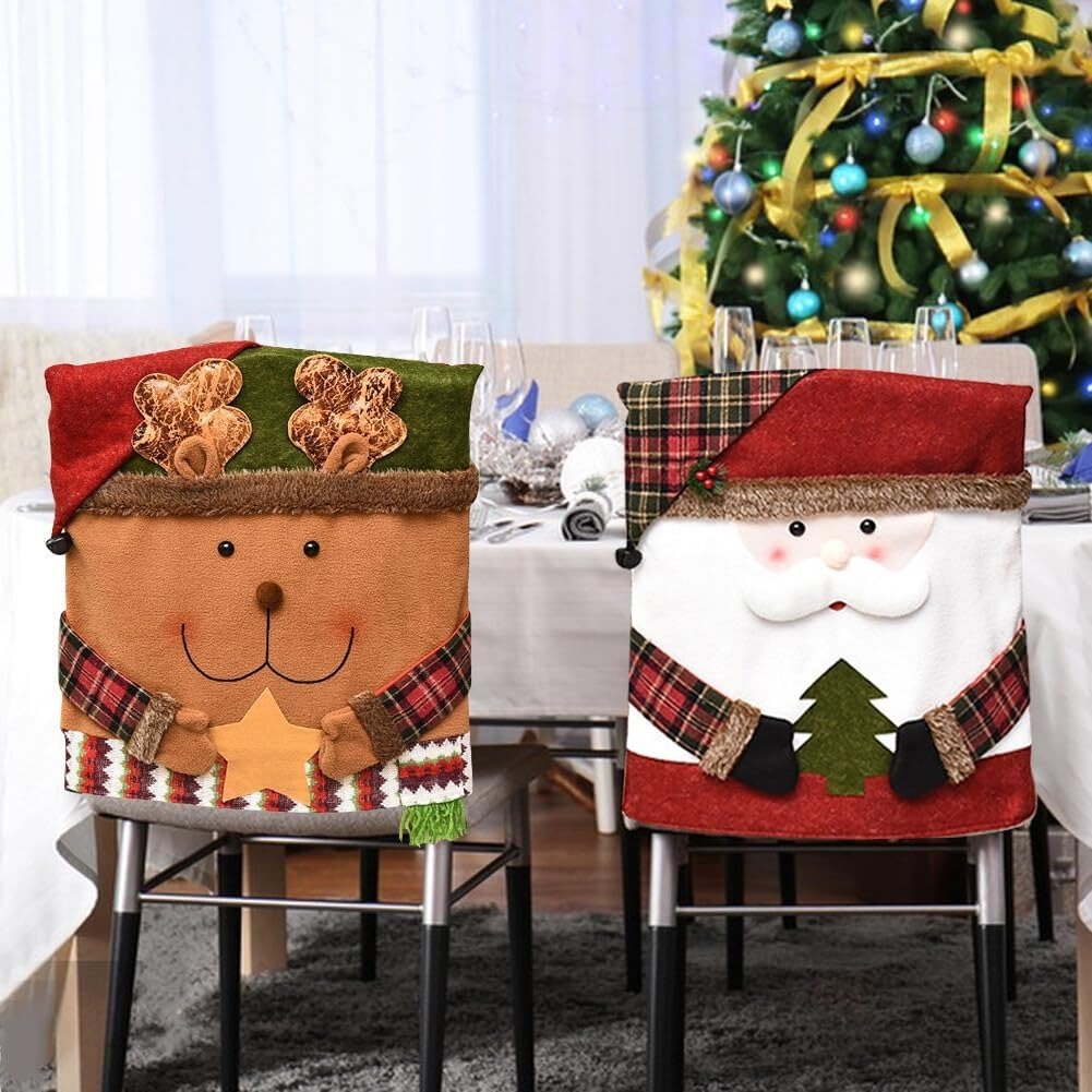 🎁2025 Hot Sale🎅Christmas-themed Dining Chair Covers🎄