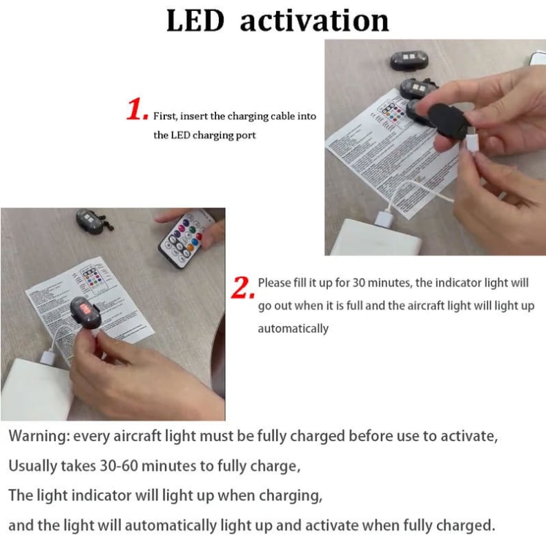 🔦 Wireless LED Strobe Lights with Remote Control