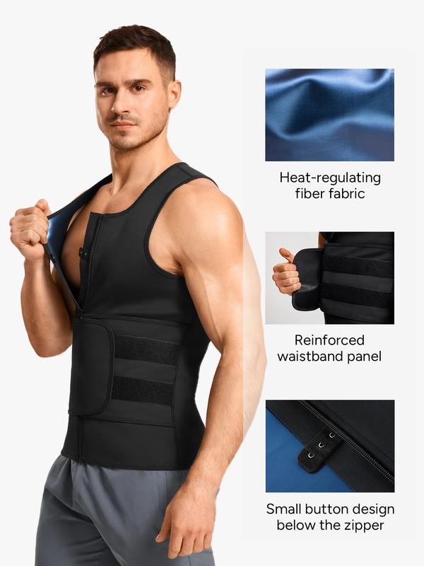 🔥 Men’s Thermal Sauna Vest for Maximum Sweat & Muscle Sculpting