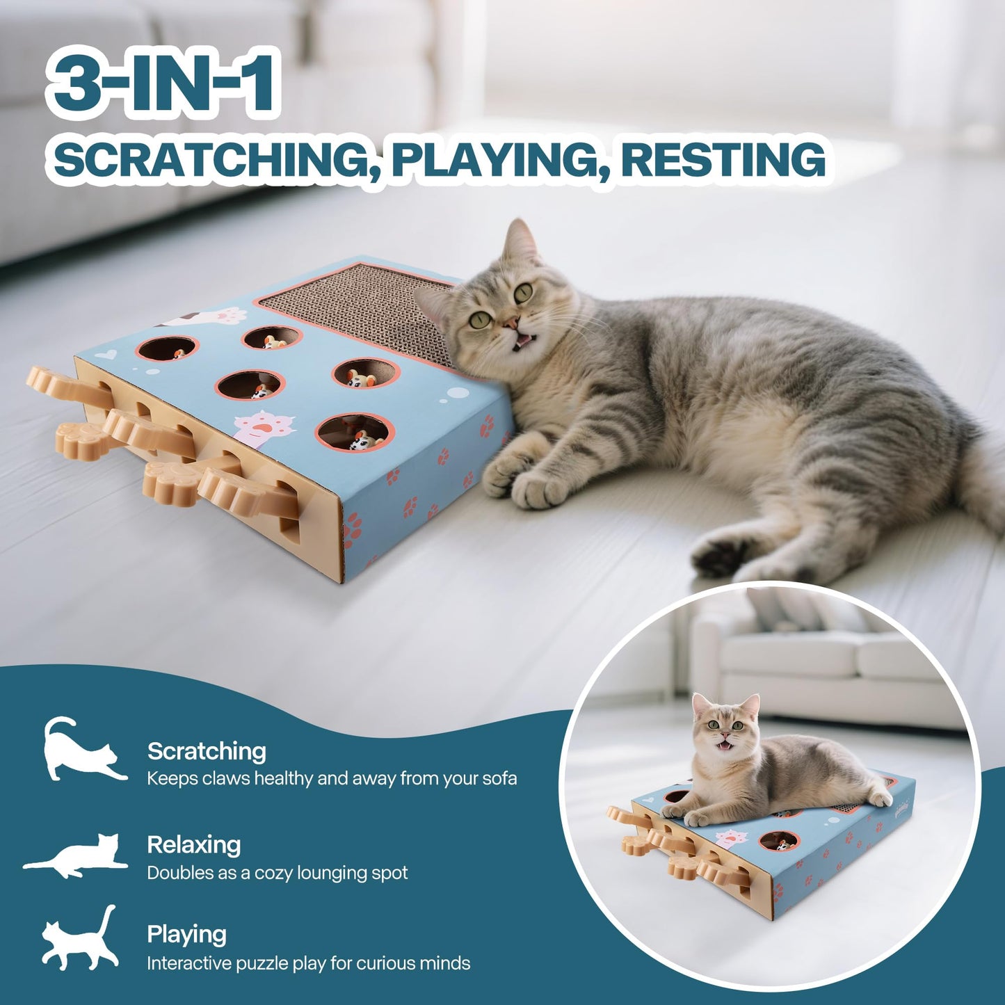 🔥 Last Day 49% OFF 🔥3-in-1 Whack-A-Mole Puzzle Toy