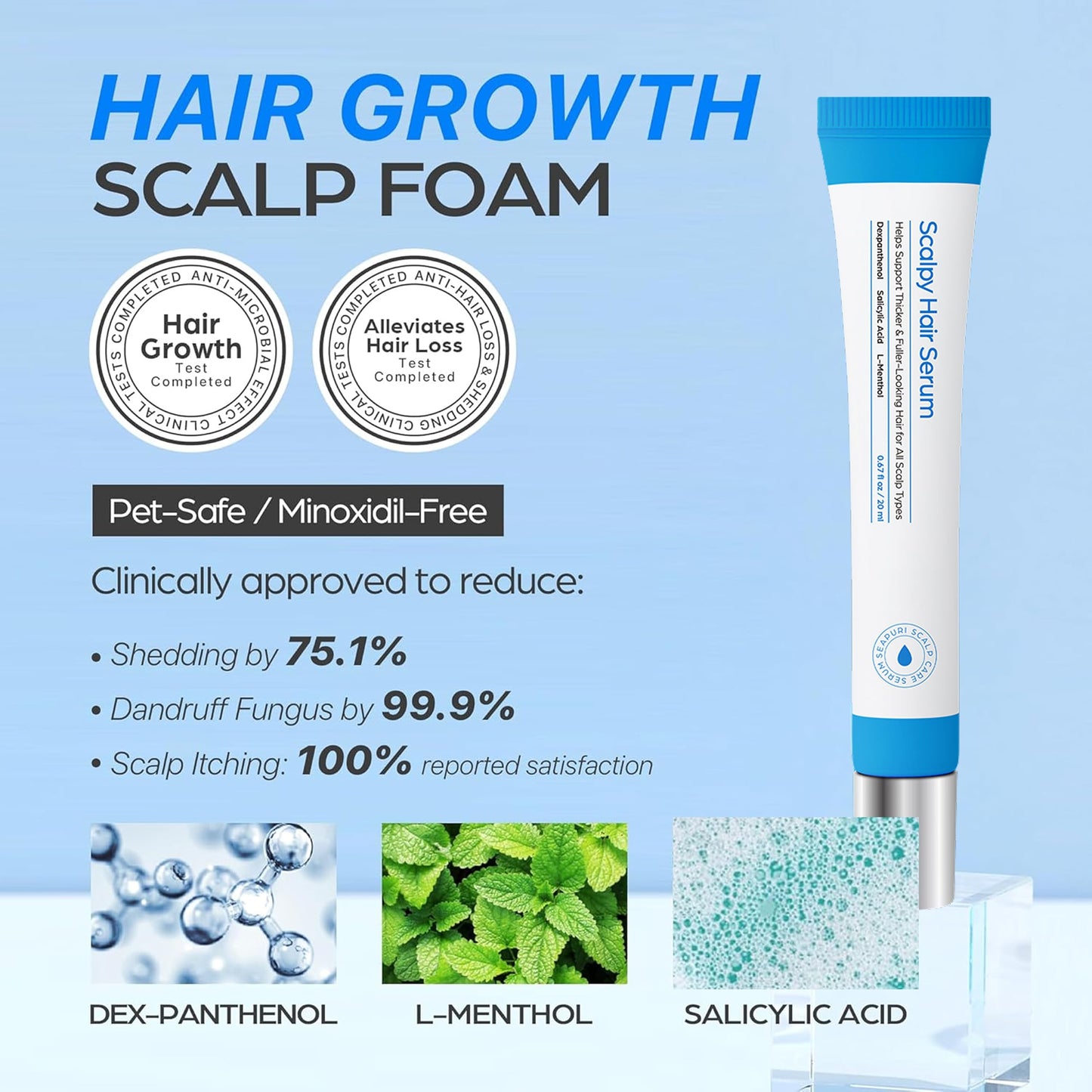 BUY 3 GET 1 FREE💥Hair Growth Serum for Men & Women for Hair Loss & Thinning