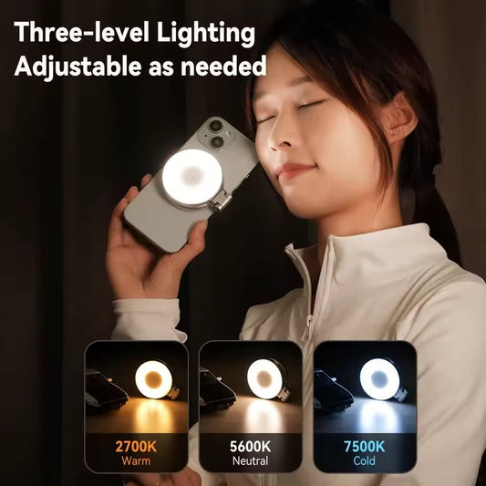 💥 SALE 30% OFF-3-in-1 Magnetic Beauty Selfie Light for Phones