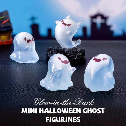 👻 Glow-in-the-Dark Mini Halloween Ghost Figurines