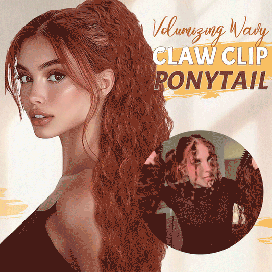 Volumizing Wavy Claw Clip Ponytail
