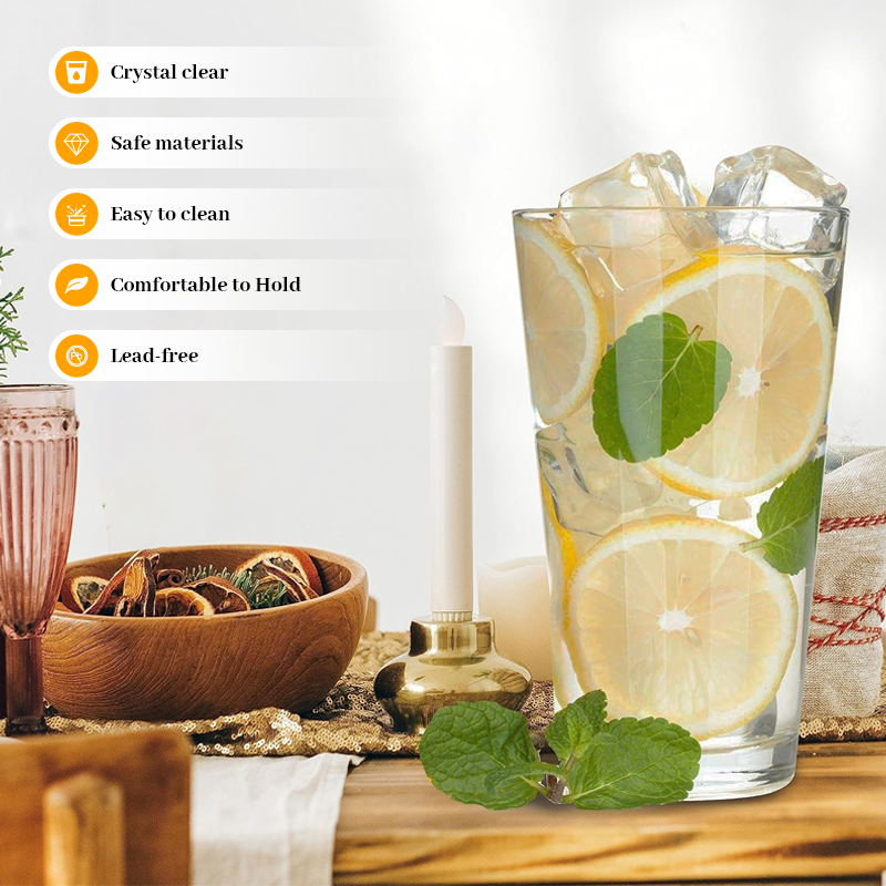 🔥BUY 2 GET 1 FREE🍸Clear Crystal Silicone Glass Cup