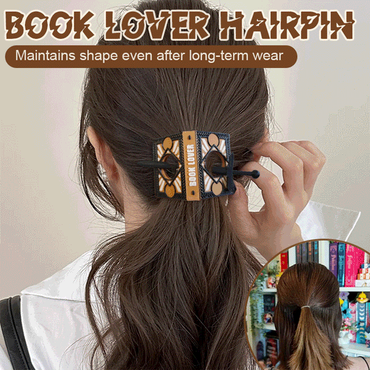 📚Book lover hairpin: A Touch of Creativity in Every Strand!