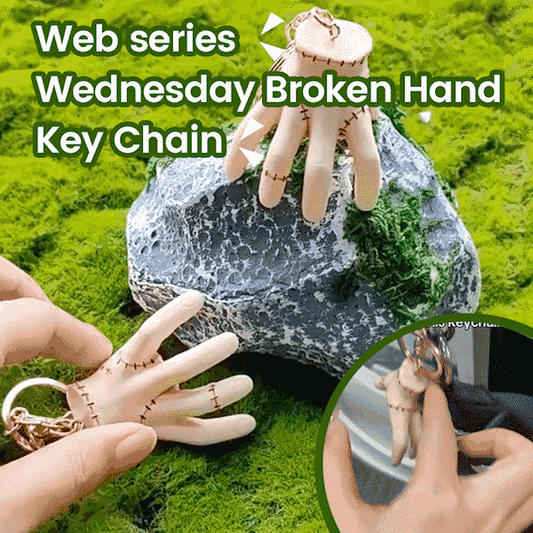 Wednesday Broken Hand Key Chain