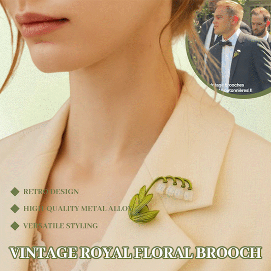 ✨ Vintage Royal Floral Brooch – Timeless Elegance for Every Occasion 🌿👑