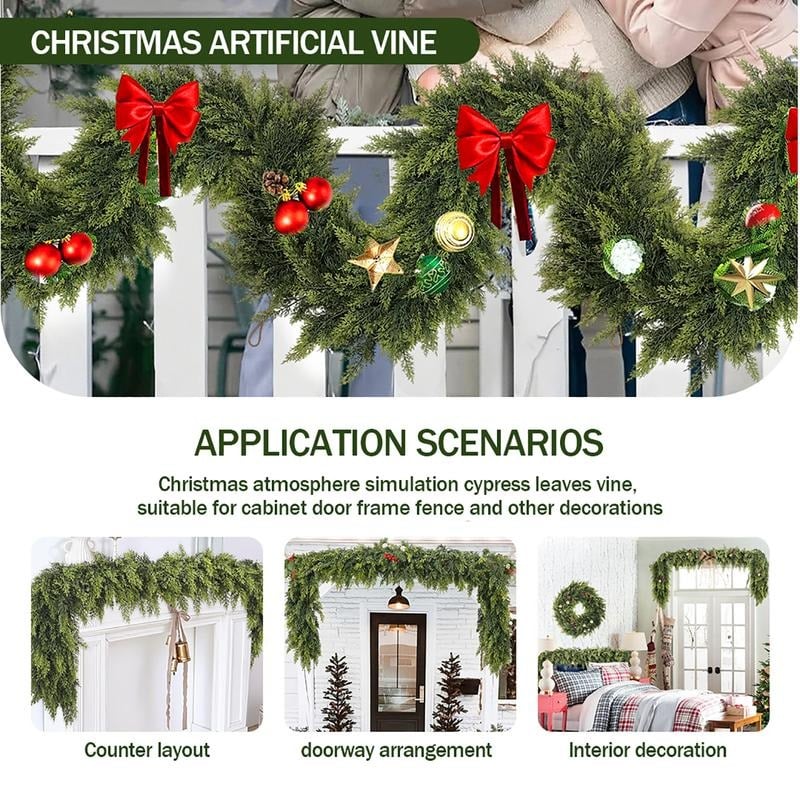 🔥BIG SALE - 49% OFF🌲 Elegant Artificial Cedar Garland