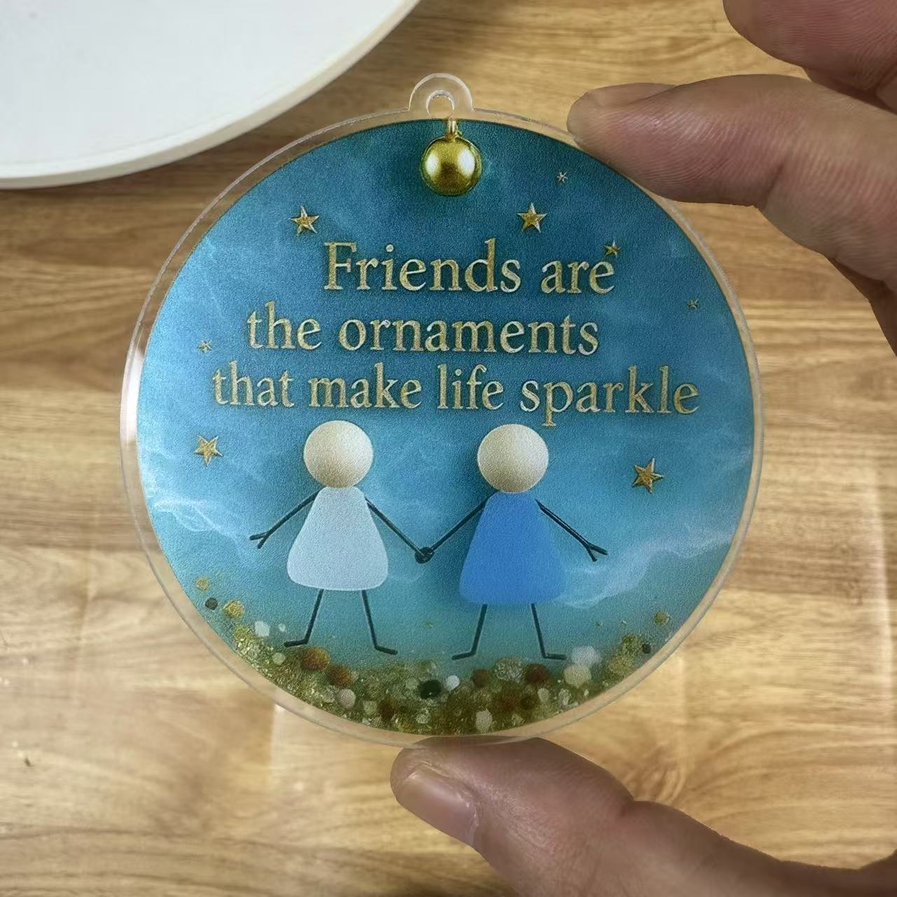 🌊Friendship Sea  Glass Christmas Ornament✨Shaped by Nature & Crafted by Hand💝