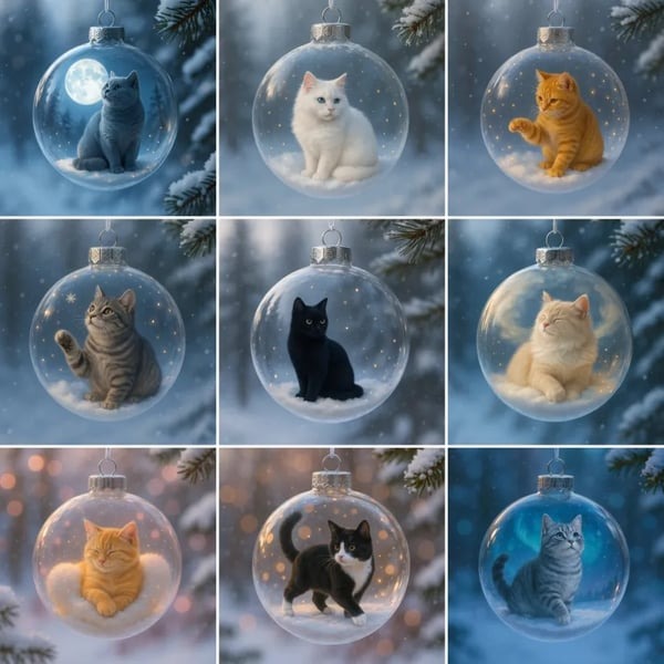 🌲Christmas Gift--Cute Cat Christmas Ornaments Collection
