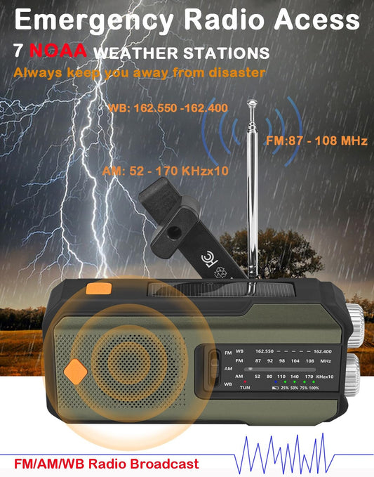 🔥Hot Sale-49% OFF🔥Hand-Crank/Solar Radio