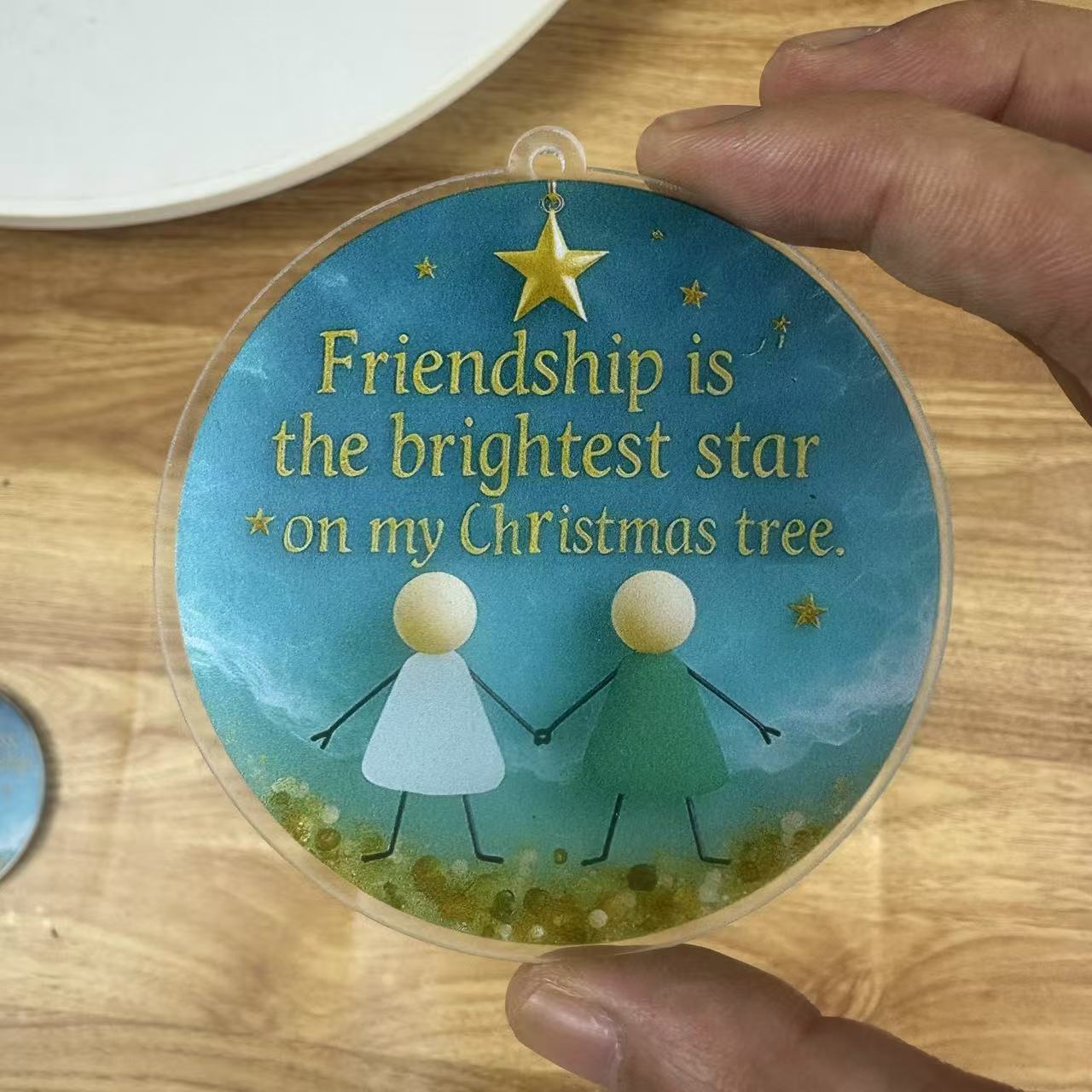 🌊Friendship Sea  Glass Christmas Ornament✨Shaped by Nature & Crafted by Hand💝