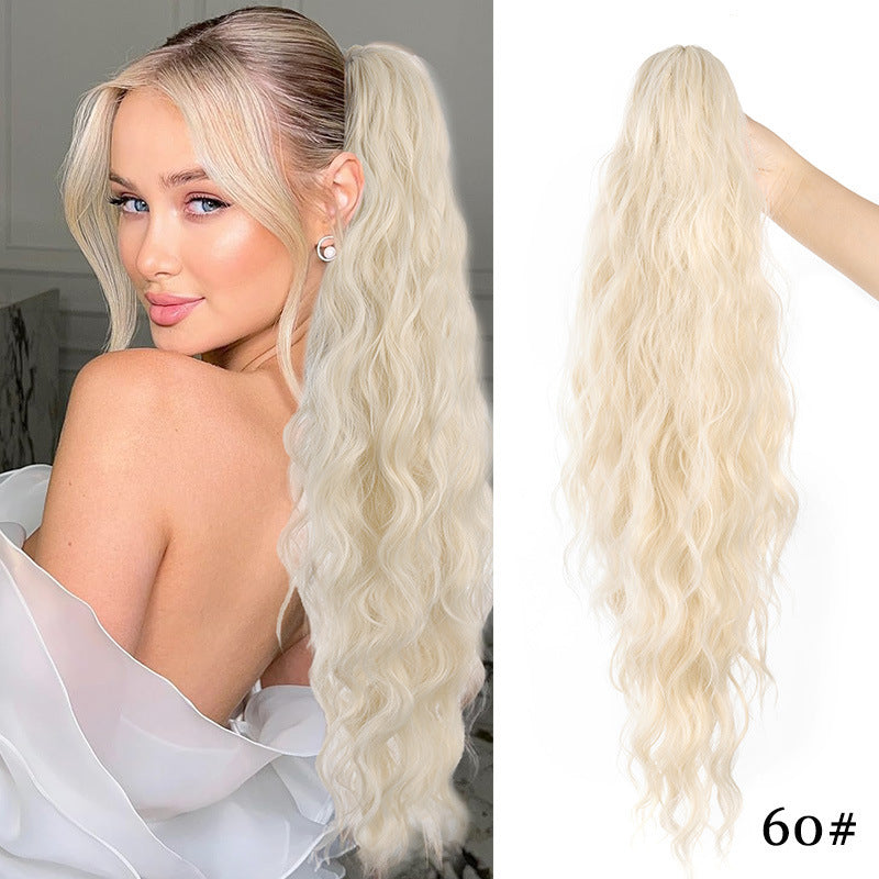 Volumizing Wavy Claw Clip Ponytail